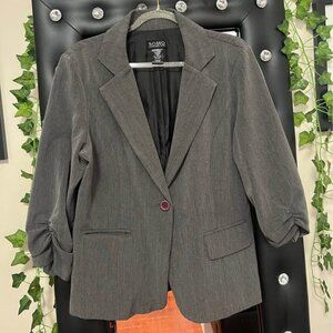 SOHO Apparel Gray Women Blazer